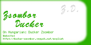 zsombor ducker business card